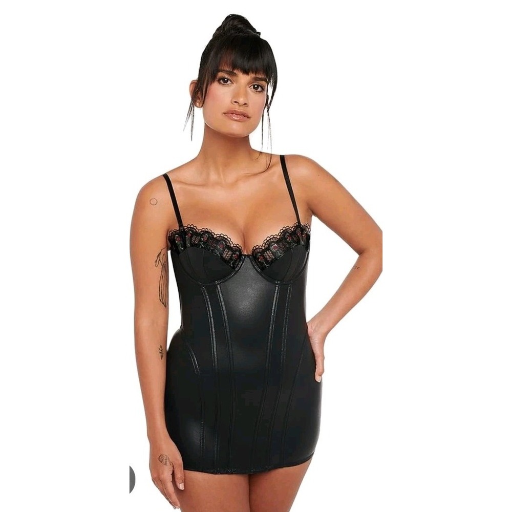 Savage x Fenty Renaissance Rose Corset Dress Baddie Goth Chic Dark Romance M
